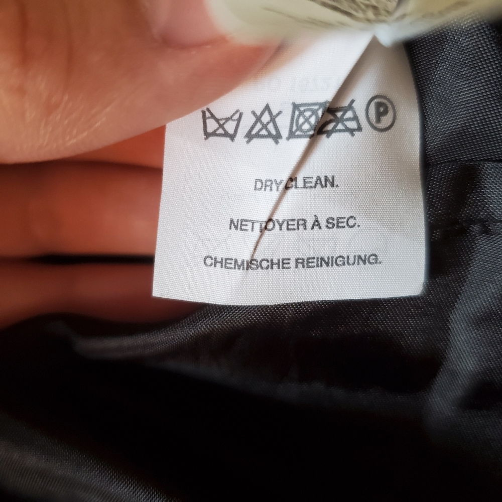 SOLD jcrew size 6 faux black leather pleated mini skirt - Picture 10 of 10